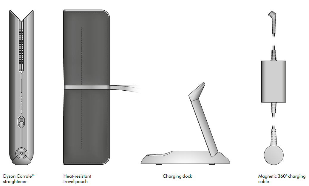 Dyson Corrale Hair Straightener-In the box