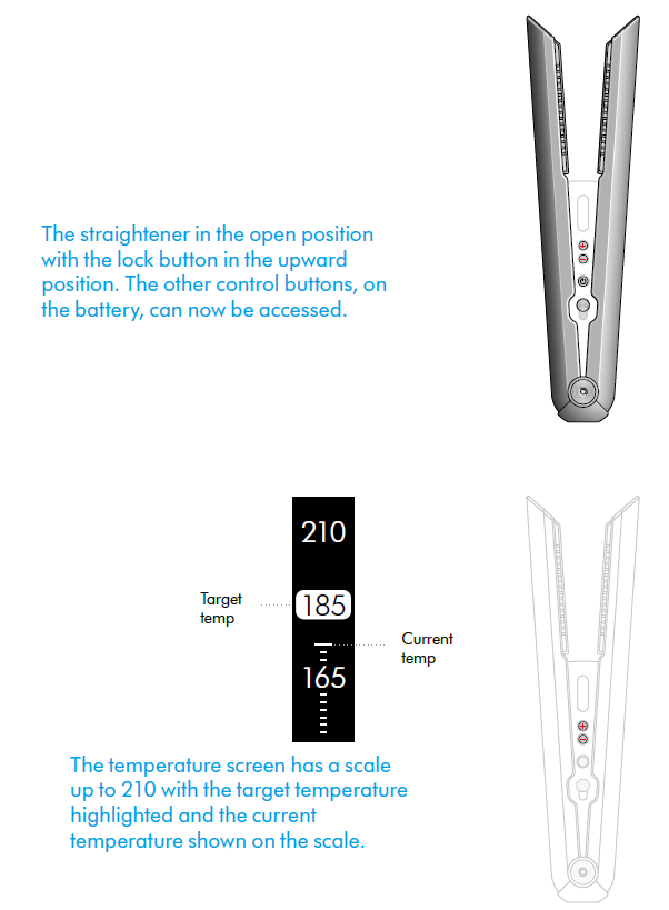 Dyson Corrale Hair Straightener-Using your straightener