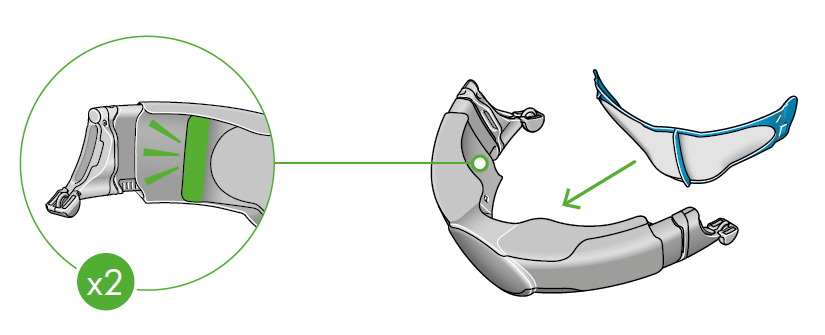 Dyson Zone Headphones-Reassemble visor A