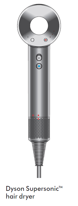 Dyson Supersonic Hair Dryer-In the box