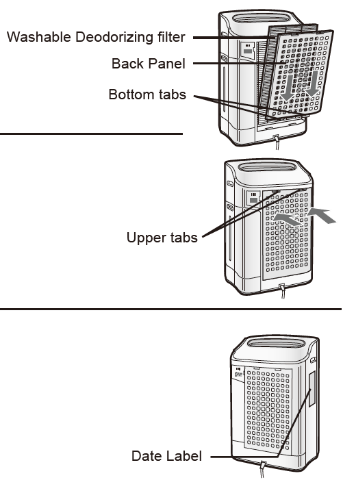 Sharp Air Purifier KC-860U-Install the filters A