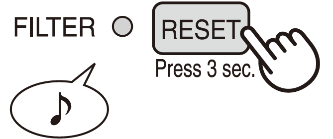 Sharp Air Purifier KC-860U-reset