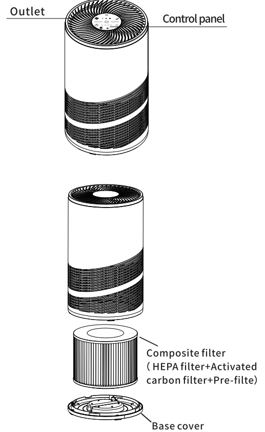 Olixis JHQ-D22-WT Air Purifier-product-a