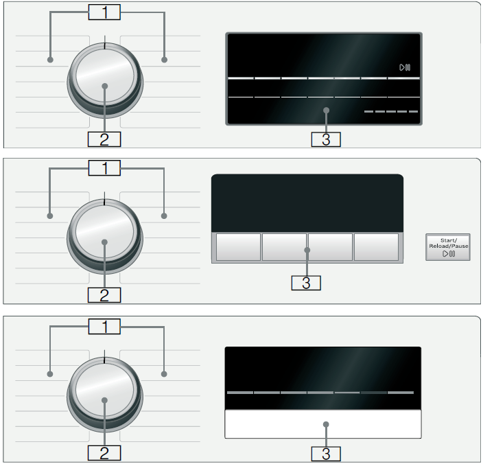 Bosch Washing Machines-Control panel