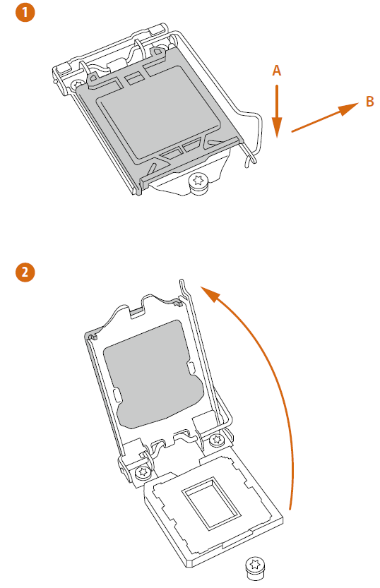 Asrock H81M-DGS R2.0 Motherboard-Installing the CPU