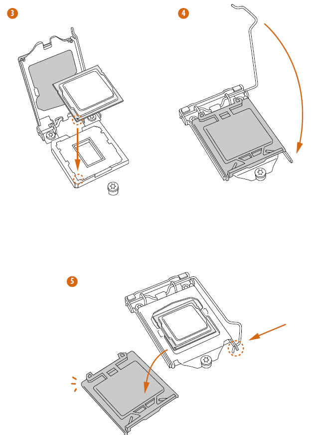 Asrock H81M-DGS R2.0 Motherboard-Installing the CPU A