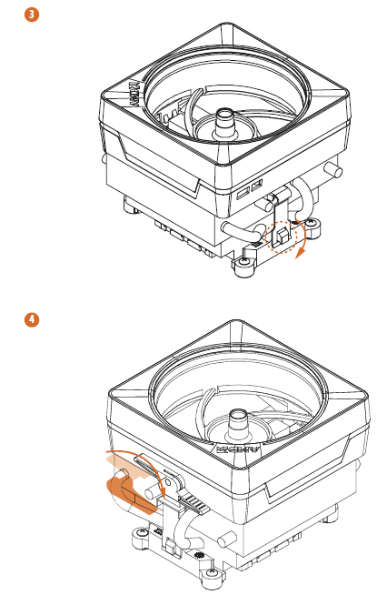 Asrock B450 Steel Legend-Installing the AM4 Box Cooler SR3 A