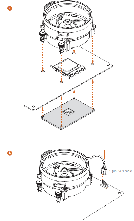 Asrock B450 Steel Legend-Installing the CPU Box Cooler SR1 A