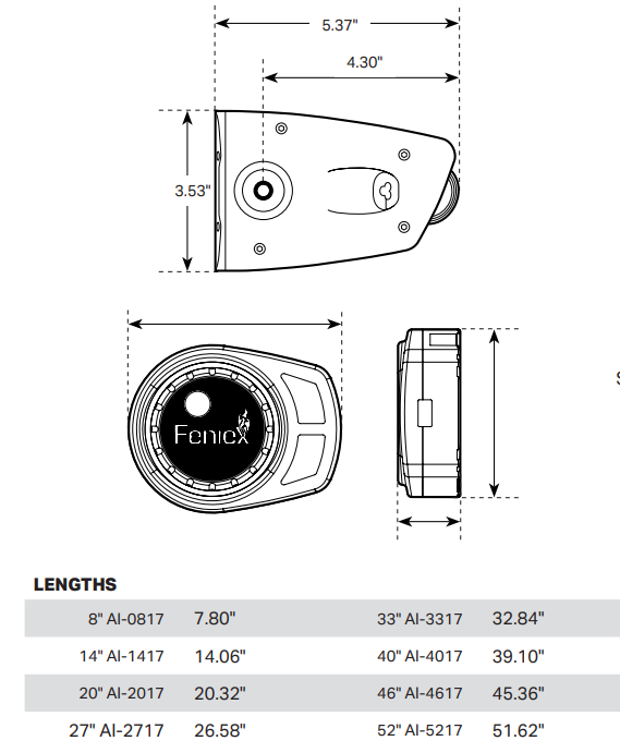 Feniex Industries AI Series Lightbar-SPEC-A