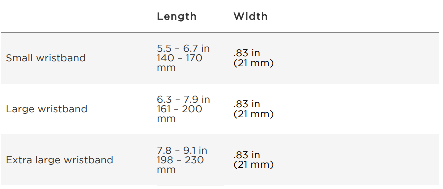 Fitbit Charge Wireless Activity Wristband-spec
