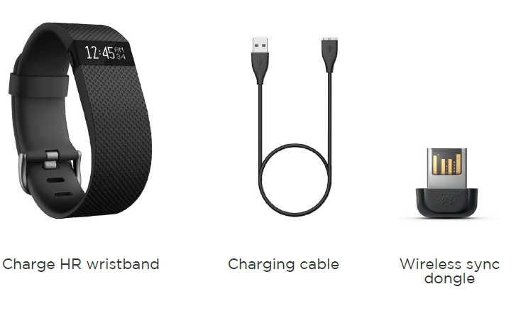 Fitbit Charge HR Activity Wristband-in the box
