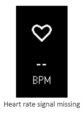 Fitbit Charge 2 Fitness Tracker-Heart rate signal missing