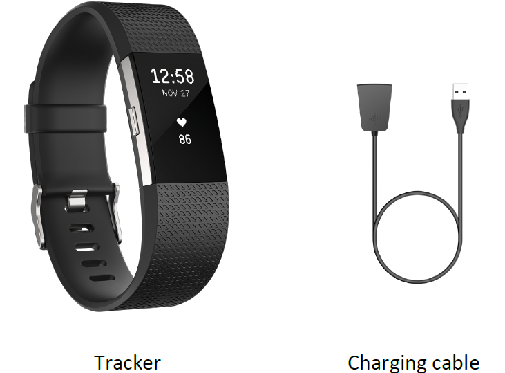 Fitbit Charge 2 Fitness Tracker-in the box