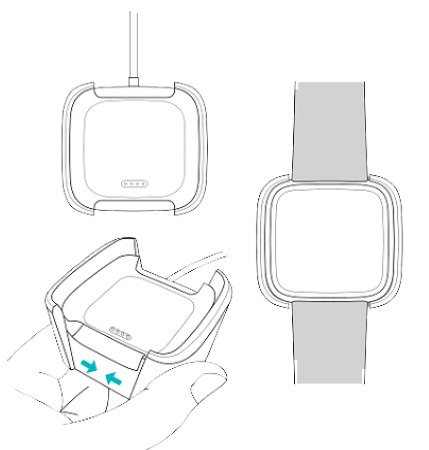 Fitbit Versa Wrist Watch-started-a