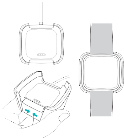 Fitbit Versa Lite Edition Wrist Watch-Charge your watch