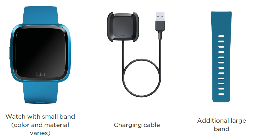 Fitbit Versa Lite Edition Wrist Watch-What's in the box