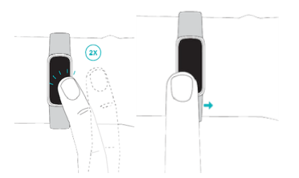 Fitbit Luxe Wrist Watch-Basic navigation