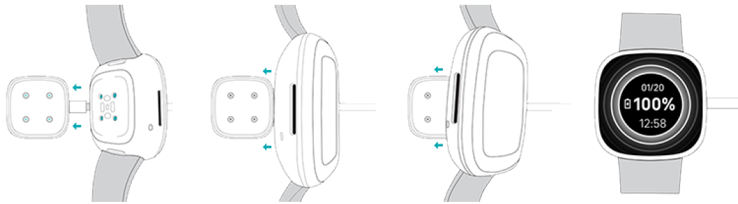 Fitbit Sense Wrist Watch-Charge your watch
