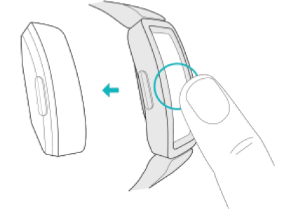 Fitbit Ace 3 Fitness Tracker-Remove a band