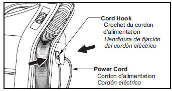 Panasonic Vacuum Cleaner MC-UL671-Cord Hook
