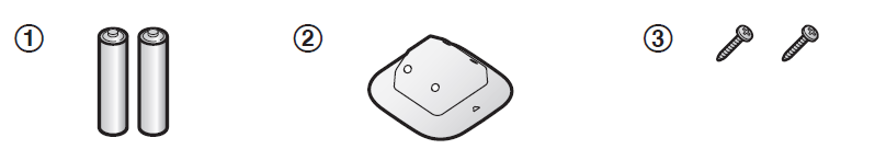 Panasonic Glass Break Sensor KX-HNS104-Supplied accessories B