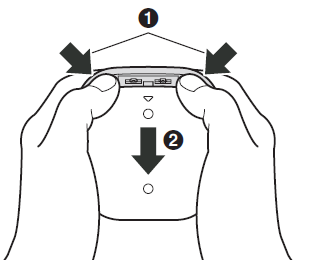 Panasonic Motion Sensor KX-HNS102-Inserting the batteries A