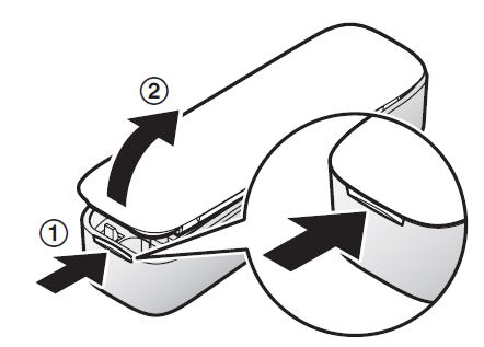 Panasonic Window Door Sensor KX-HNS101-Inserting the battery A