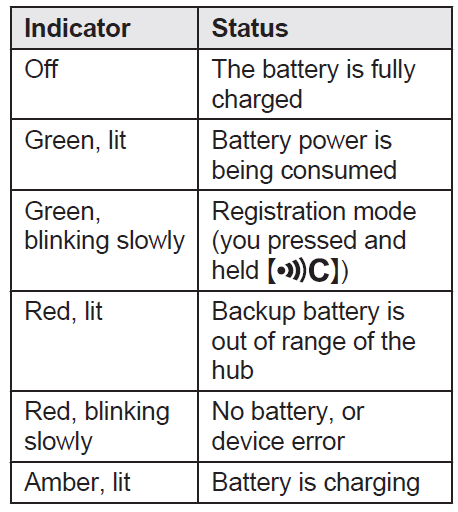 Panasonic Home Network System Backup Battery -START-A