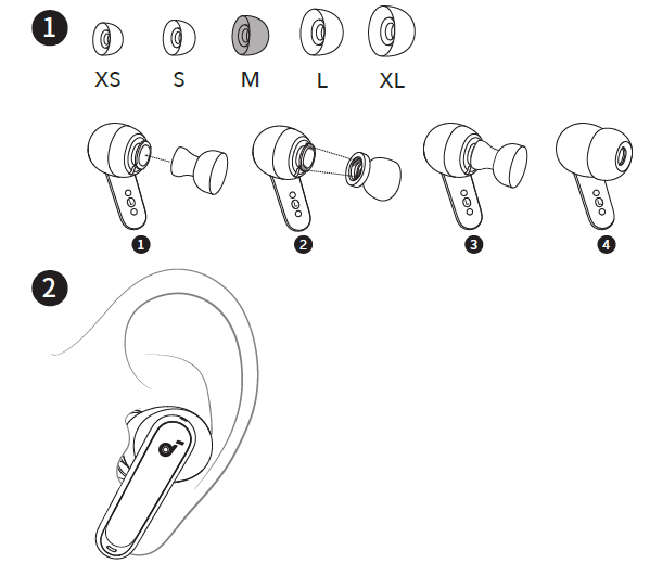 Soundcore H30i Wireless On-Ear Headphones-WEARING