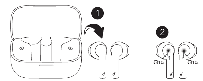 Soundcore K20i Wireless Earbuds-RESET