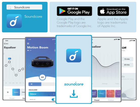 soundcore Motion Boom Loudspeaker-app