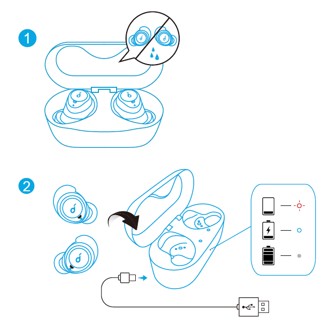 Soundcore Life Dot 2 True Wireless Earbuds-Charging