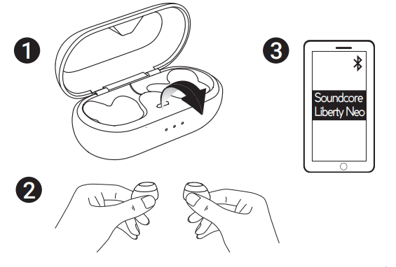 Soundcore Liberty Neo Wireless Earbuds-Pairing