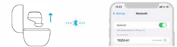 Tozo A1 True Wireless Stereo Earbuds-TOZO APP pairing B