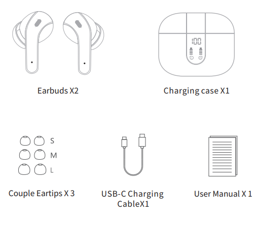 x08 True Wireless Earbuds-list