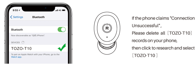 tozo T10 True Wireless Stereo Earbuds-product-b