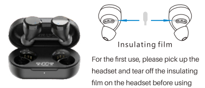 Tozo T12 Stereo Earbuds-Operation of earbuds
