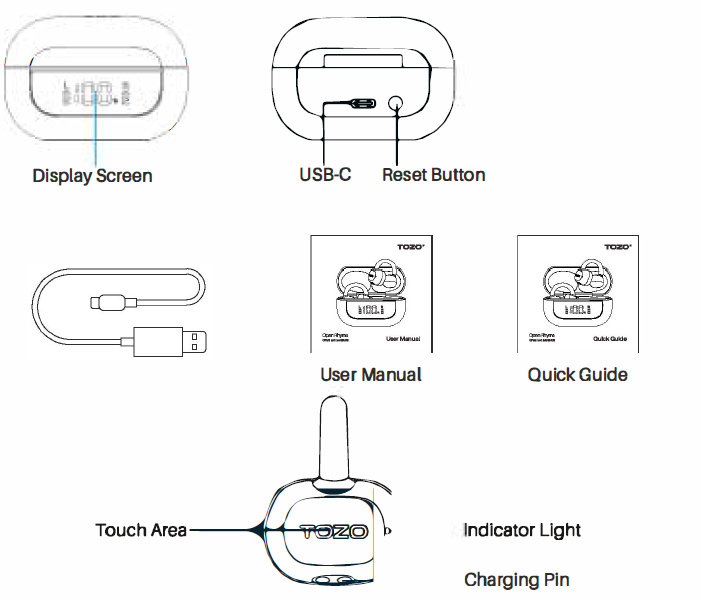 Tozo Open Ear Earbuds-Product Overview and Features