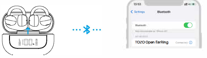 Tozo Open Ear Earbuds-TOZO App Pairing B
