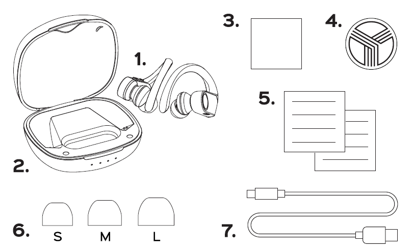 Treblab X3 Pro Wireless Earbuds-in box