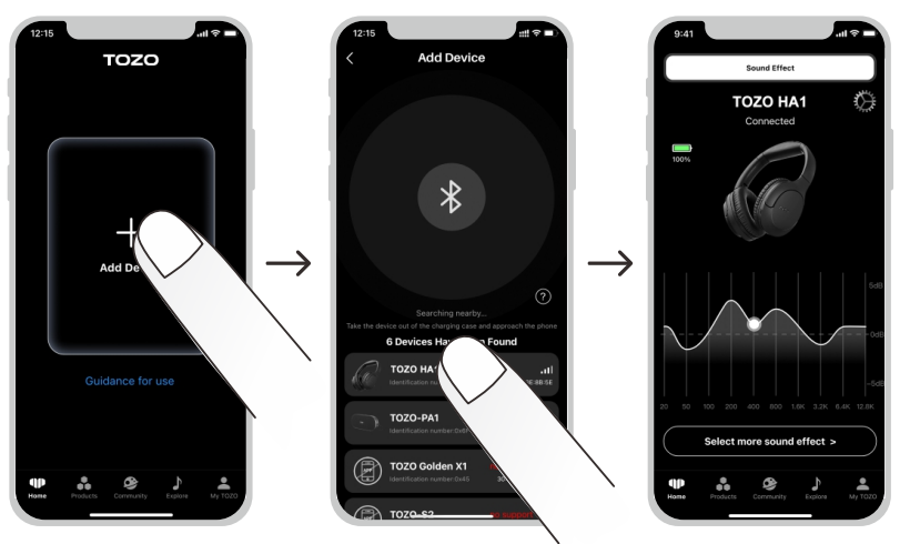 tozo HA1 Wireless Headphones-app-b