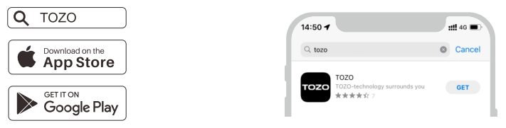 tozo HA1 Wireless Headphones-app