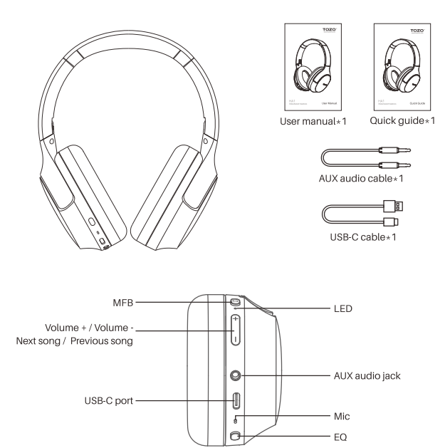 tozo HA1 Wireless Headphones-product-a