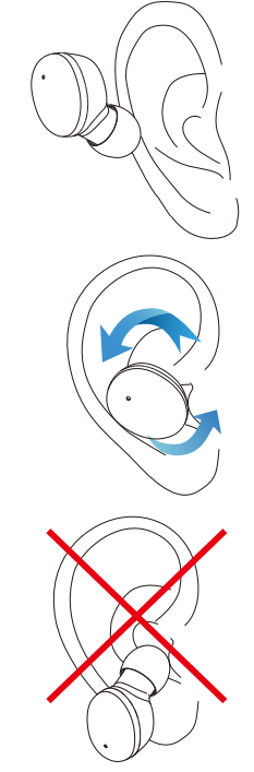 ikurdene S8 Wireless Earbuds-wear