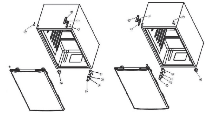 upstreman BR321-SR321 Refrigerator-installation