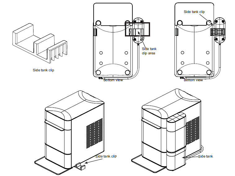 GE Profile Opal 2.0 Ice Maker-Side Tank Accessory B