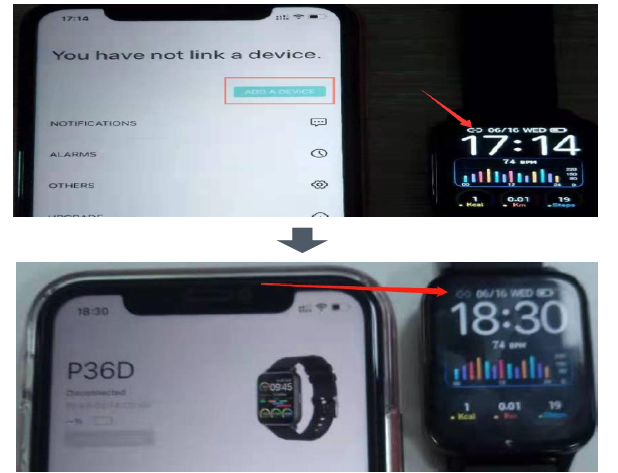 Hero Band 3 P36D Smart Watch-operation diagram B