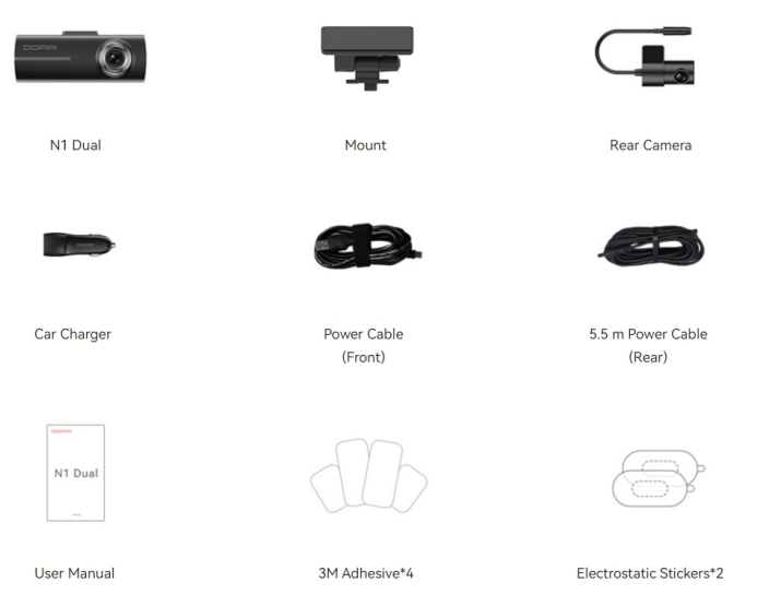ddpai N1 Dual DashCam-PRODUCT-A