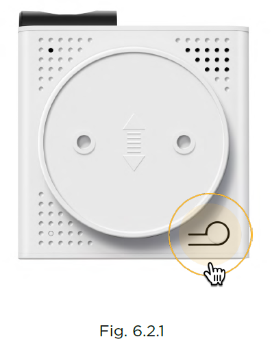 Petcube Cam 360-setup button