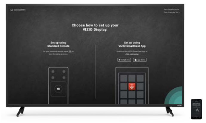 Vizio SmartCast Display-SETUP-B